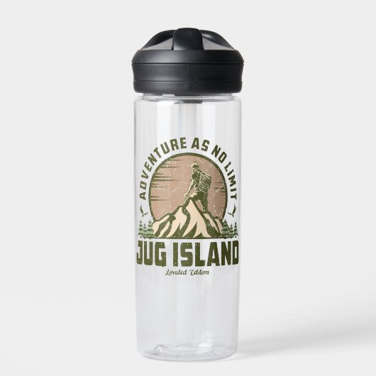 Bouteille D'eau Randonnée de l'île de Jug Retro (Extérieur)