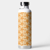 BOUTEILLE D'EAU RANGÉES D'ÉTOILES DE MER ORANGE PASTEL (Droite)