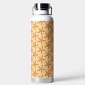 BOUTEILLE D'EAU RANGÉES D'ÉTOILES DE MER ORANGE PASTEL (Plage)