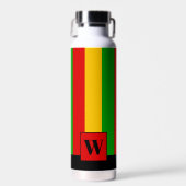 Bouteille D'eau Rasta rayé monogram reggae (Avant)