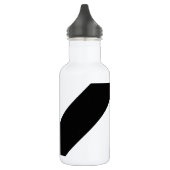 Bouteille D'eau Rayure de base 1 noire et blanche (Gauche)