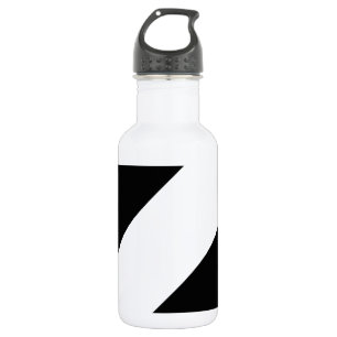 Bouteille D'eau Rayure de base 1 noire et blanche