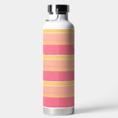 Bouteille D'eau Rayure de cabane rose et or (Droite)