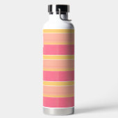 Bouteille D'eau Rayure de cabane rose et or (Droite)