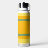 Bouteille D'eau Rayures centrales horizontales orange jaune vert (Arrière)