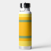 Bouteille D'eau Rayures centrales horizontales orange jaune vert (Évier)