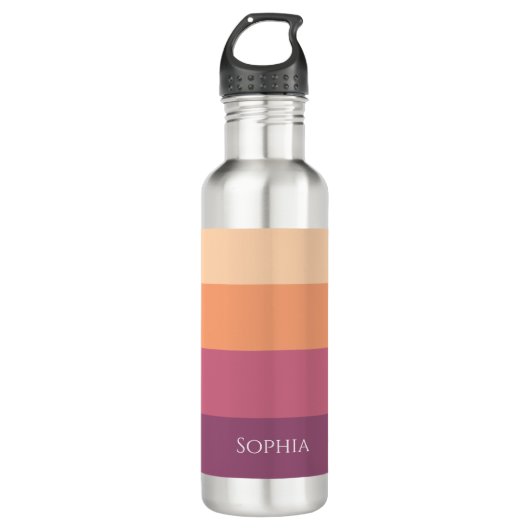 Bouteille D'eau Récolte Palette Sip en style Cet automne (Devant)