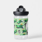 Bouteille D'eau Recyclage des déchets Camion Motif Nom des garçons (Avant)