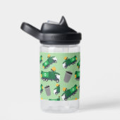 Bouteille D'eau Recyclage des déchets Camion Motif Nom des garçons (Arrière Complet)