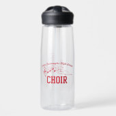 Bouteille D'eau Red Choir Logo and Fancy Name w Phone (Avant)
