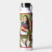 Bouteille D'eau Red Graduate Photo Collage Moderne Graduation (Avant)
