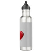 Bouteille D'eau Red Heart Grey Mariage d'amour tendance (Droite)