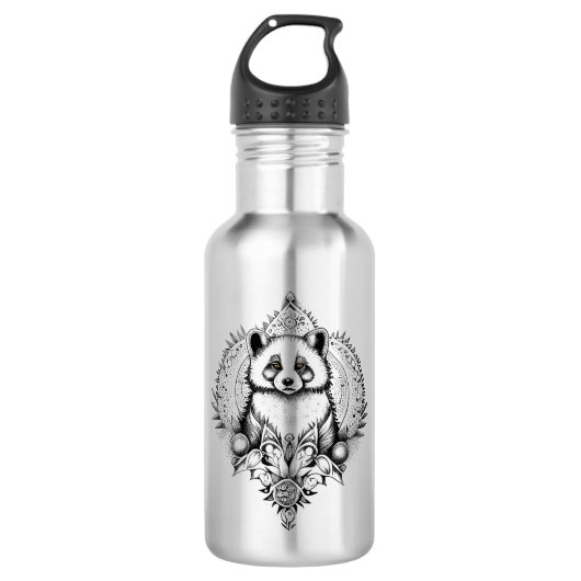 Bouteille D'eau Red Panda Wild Animal Nature Illustration Art Tatt (Devant)