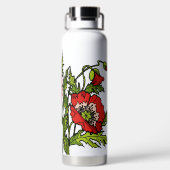 Bouteille d'eau Red Poppies (Plage)