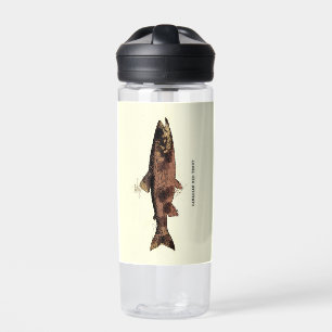 Bouteille D'eau Red Trout Canada Art Vintage pêcheur pour pêcheurs