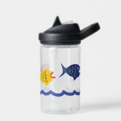 Bouteille D'eau Red Yellow Blue Green Fishies Water Bottle (Gauche)