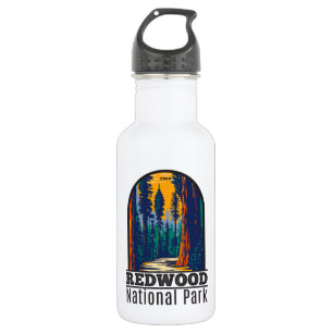 Bouteille D'eau Redwood National Park Californie Vintage