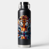 Bouteille D'eau Réflexion de l'eau potable tigre (Avant)