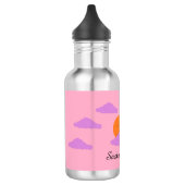 Bouteille D'eau Réglage du soleil avec des nuages : (Gauche)