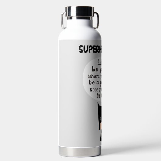 Bouteille D'eau Règles de super-héros (Avant)