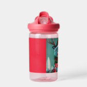 Bouteille D'eau Reindeer Noël Nom personnalisé des enfants (Avant)