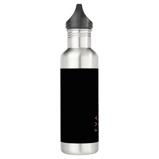 Bouteille D'eau Remarquable élégant unique moderne noir uni (Gauche)