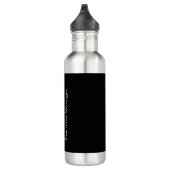 Bouteille D'eau Remarquable élégant unique moderne noir uni (Droite)