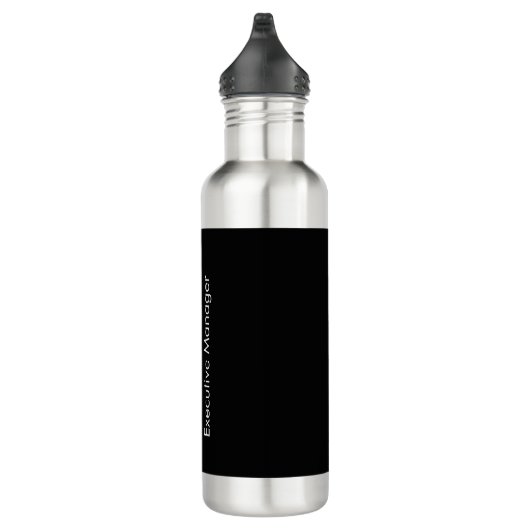 Bouteille D'eau Remarquable élégant unique moderne noir uni (Droite)