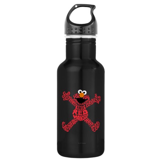 Bouteille D'eau Remplissage Motif Elmo (Devant)