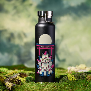 Bouteille D'eau Renard à neuf queues Kitsune - Yokai japonais