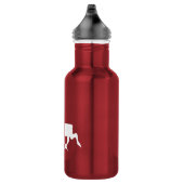 Bouteille D'eau Rennes blanches / Silhouette caribou (Droite)