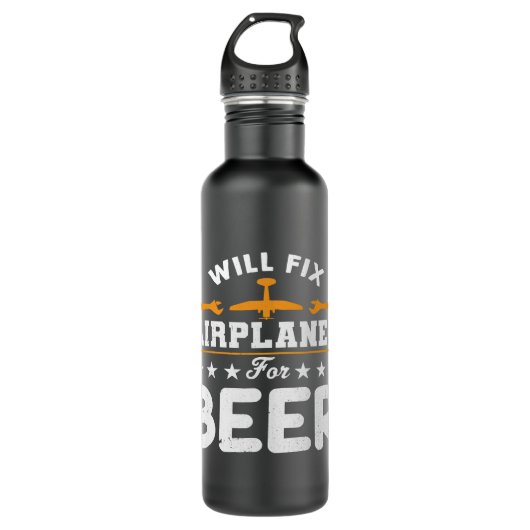 Bouteille D'eau Réparera Les Avions Pour Les Bières Mécanique Ingé (Devant)