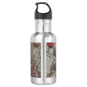 Bouteille D'eau Réplique carte de la ville d'Amsterdam 1652 (Dos)