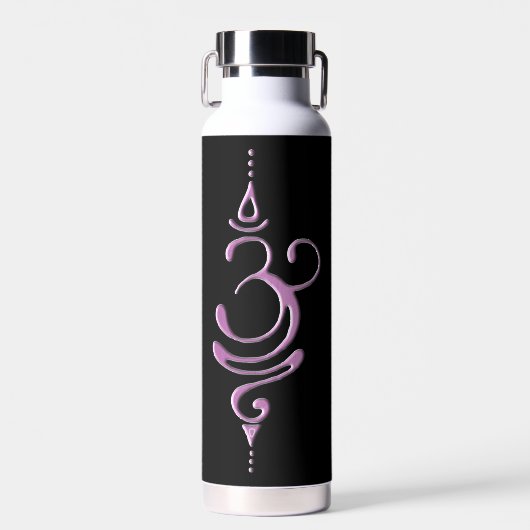 Bouteille D'eau Respirer rose (Avant)