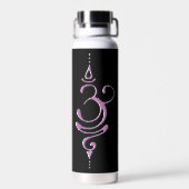Bouteille D'eau Respirer rose (Arrière)