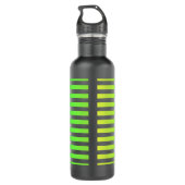 Bouteille D'eau Ressort vert jaune rayures noir (Dos)