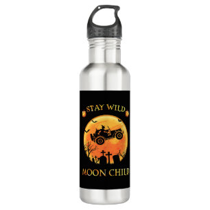 Bouteille D'eau rester sauvage lune enfant pumkins halloween festi
