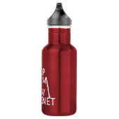 Bouteille D'eau Restez calme et jouez au Clarinet (n'importe quell (Droite)