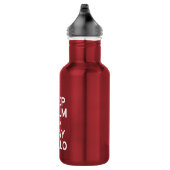 Bouteille D'eau Restez calme et jouez au violon (Droite)