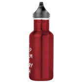 Bouteille D'eau Restez calme et poursuivez (Droite)