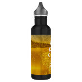 Bouteille D'eau Restez calme et votre texte pour une bière (Gauche)