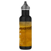 Bouteille D'eau Restez calme et votre texte pour une bière (Droite)