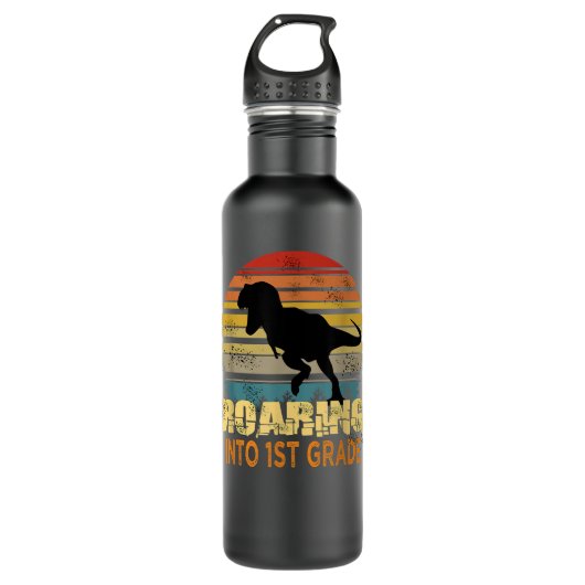 Bouteille D'eau Retour À L'École Du Dinosaure De 1Ere Année (Devant)