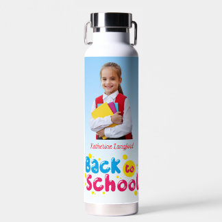 Bouteille D'eau Retour à l'école Enfants Mignons Étudiant