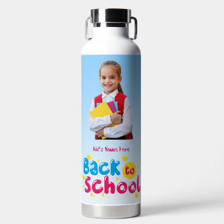 Bouteille D'eau Retour à l'école Enfants Mignons Étudiant