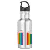 Bouteille D'eau Retour à l'école | Professeur personnalisé (Dos)