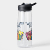 Bouteille D'eau Retour au école – Début Coloré (Gauche)
