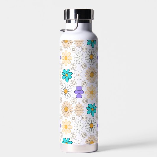 Bouteille D'eau Retro Daisy Motif Simple.01. Aucun groupe (Plage)