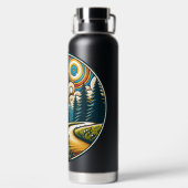 Bouteille D'eau Retro Disque Golf Psychedelic Ai Art (Plage)