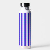 Bouteille D'eau rétro électrique rayé bleu & violet (Gauche)